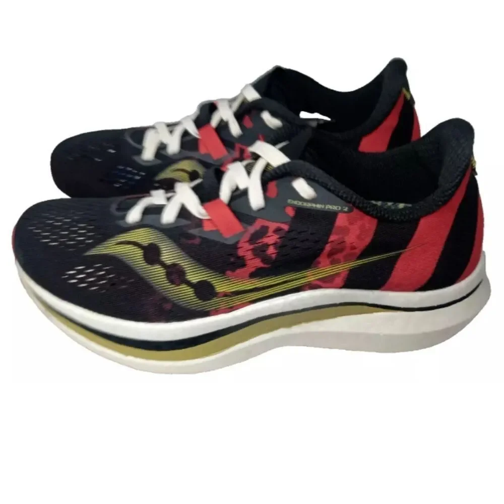 Saucony Endorphin Pro 2 Kellen Men's Shoes Size 6.5 Sneakers Black, Red, Gold